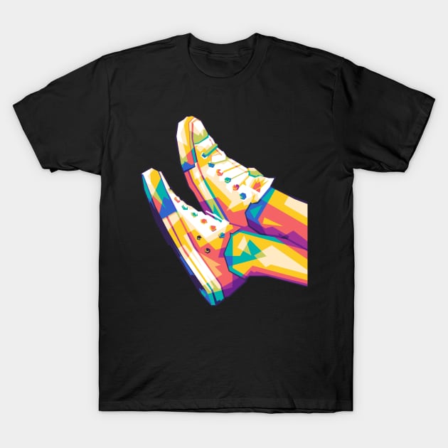 pop art shoes T-Shirt by Rizkydwi